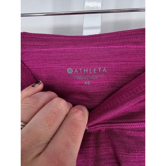 Athleta Swagger Skort Tennis Skirt Fuchsia Ruffle Sporty Athletic Y2K, SZ XS - Picture 3 of 4